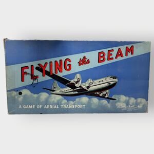 Vintage 1941 Flying The Beam Board Game Metal Die Cast Planes Parker Brothers